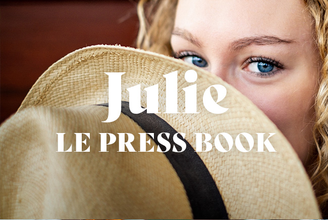 Julie Portrait Press book photo Damien Rossier